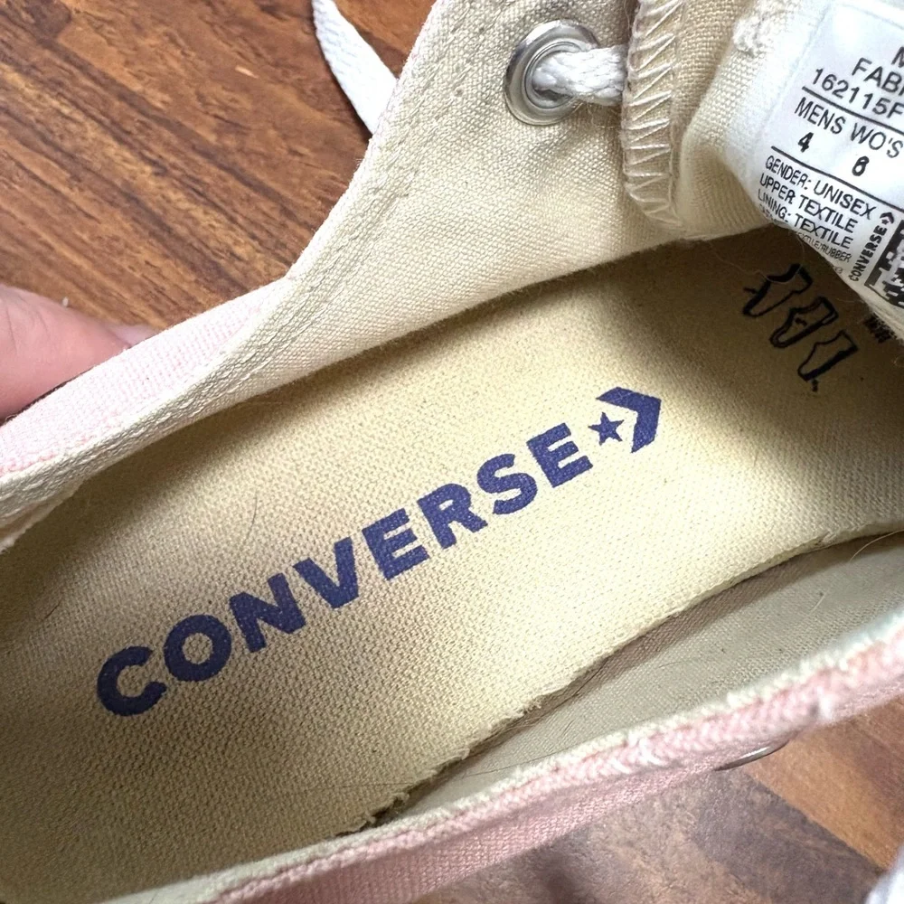 Converse Pink Low top Canvas Sneakers - Picture 6 of 8